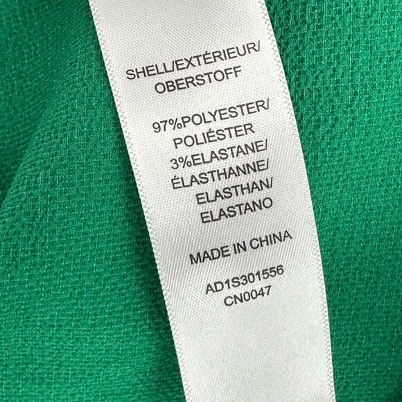 Adrianna Papell | Small | Kelly Green V-Neck Cap Sleeve Split Hem Blouse Tunic - Picture 6 of 6